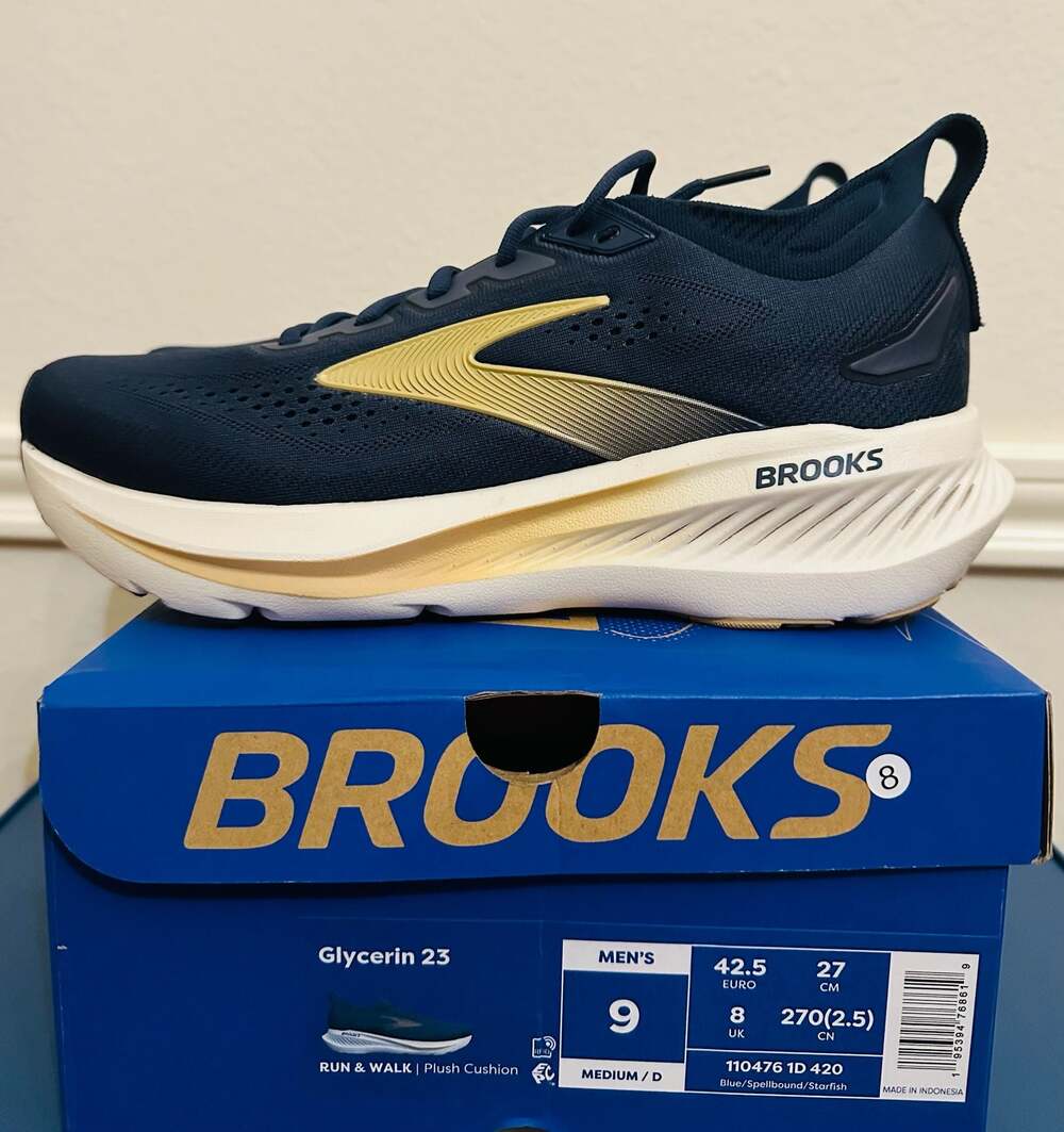 Brooks Glycerin 23 Men's Running Shoes Blue/Spellbound/Starfish Size 9